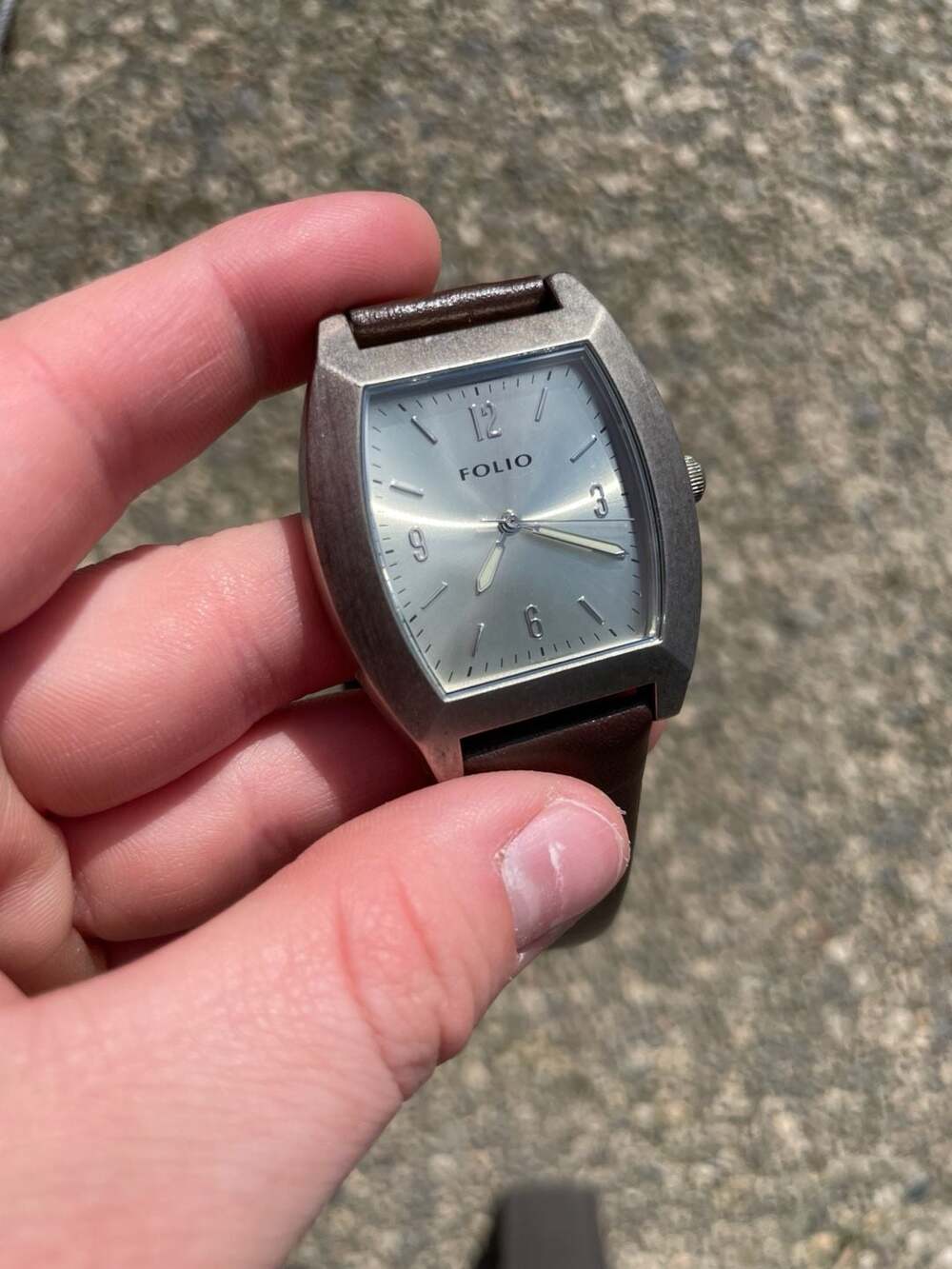 Vintage Folio FI1057 Tonneau Case Watch